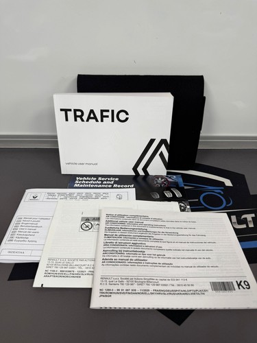 Renault trafic owners pack - owners, /